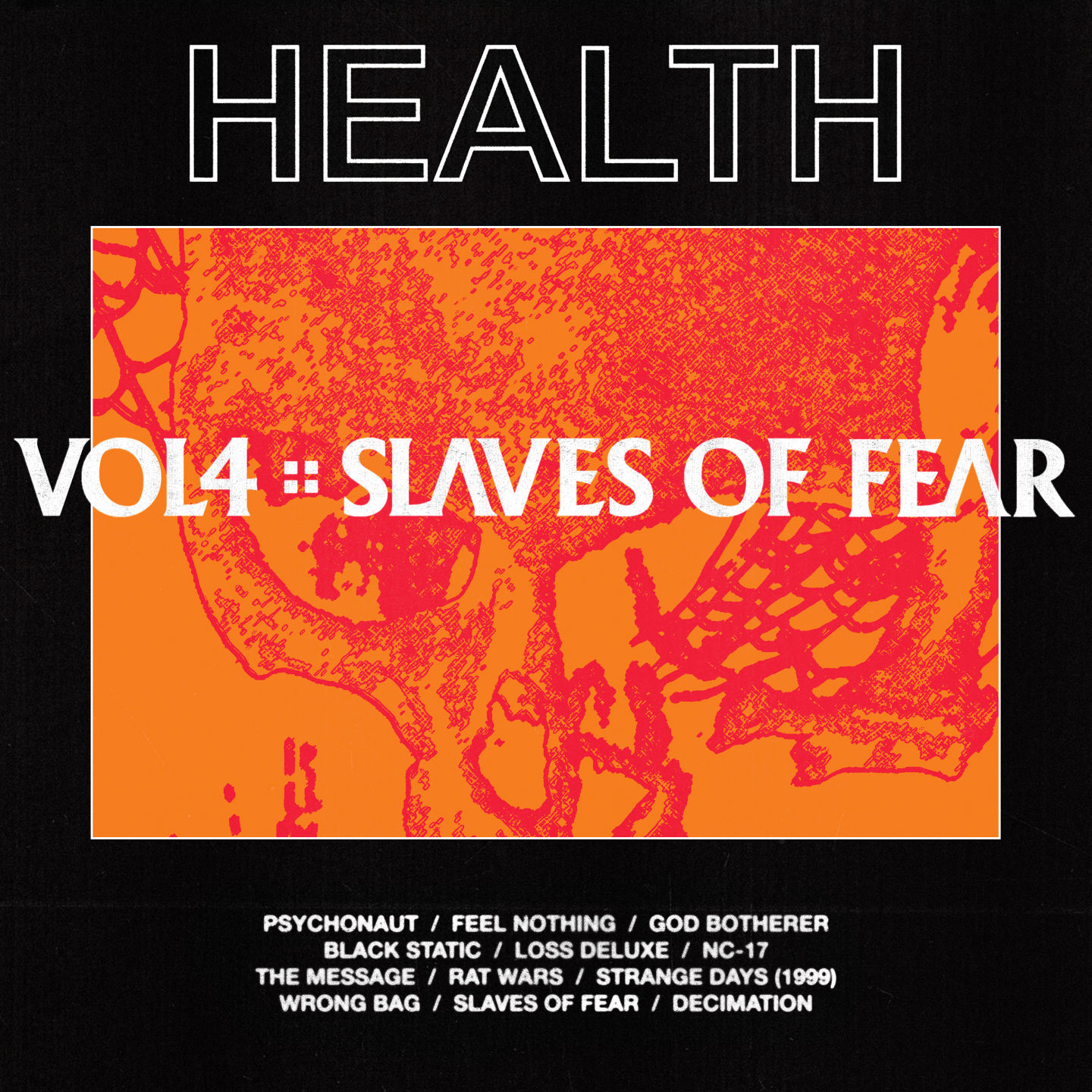 HEALTH band album cover for RED